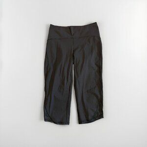 Lululemon Lean In Crop Black Leggings W6AEES Size‎ 8